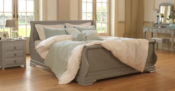 Camargue-Painted-Sleigh-Bed