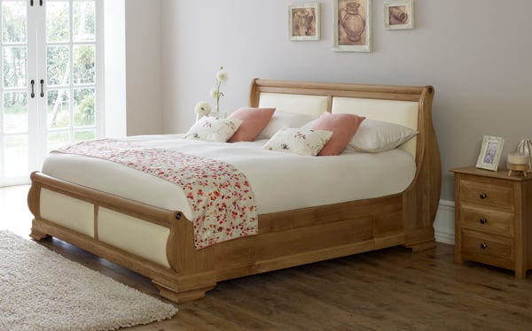 Amalfi Sleigh Bed with Storage