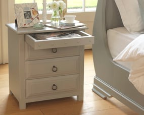 Painted Wooden Bedside Cabinet