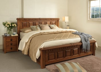 Irish Style Traditional Wooden Bed