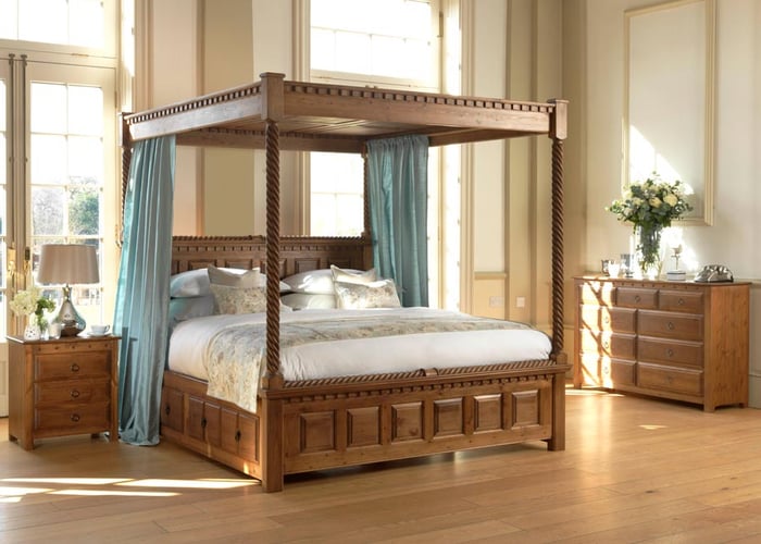 County Kerry Solid Wood Four Poster Bed