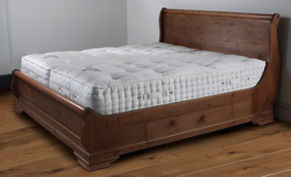 Henry Smeaton Mattress on Wooden Sleigh Bed