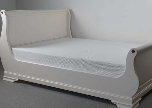 Memory Foam Mattress on Sleigh Bed