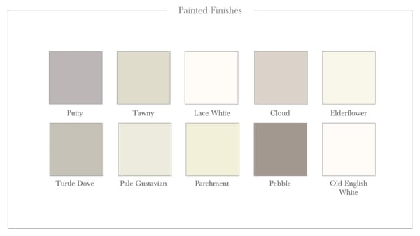 Painted Sample Finishes