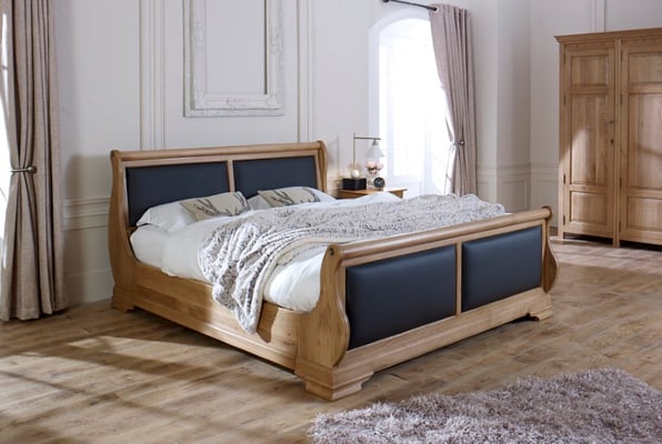 How To Real Leather Beds And The, Leather Sleigh Bed King Size