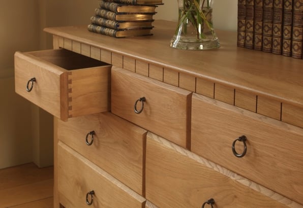 hardwood chest of drawers