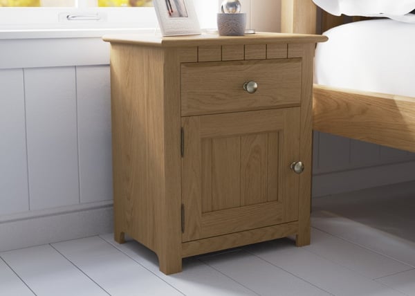 revival shaker bedside cabinet