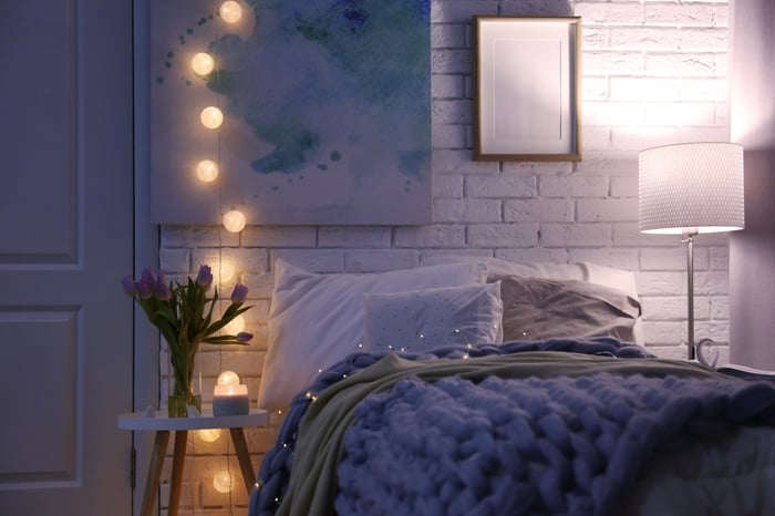 bedroom lighting in bed and breakfast