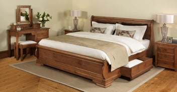 beautiful, handcrafted bed