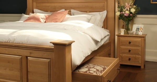 Solid Oak Bed from revival beds